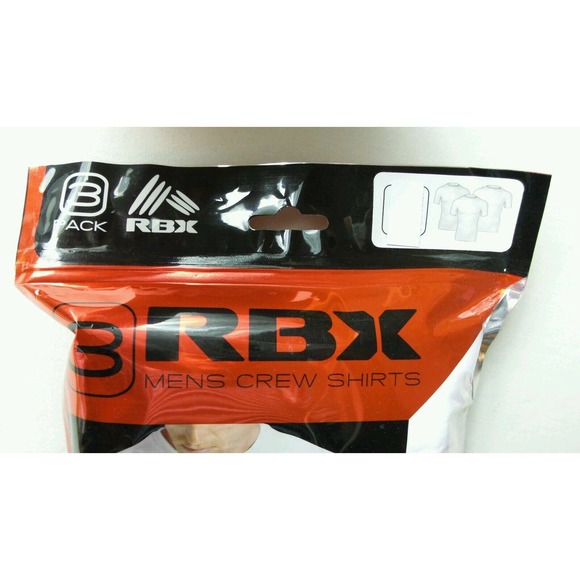 RBX Men's Crew neck T Shirts 3 Pack Medium White - Picture 5 of 7